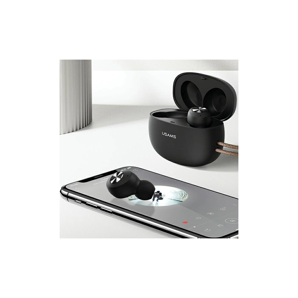 Słuchawki TWS USAMS ES series Bluetooth 5.0 biały/white BHUES01