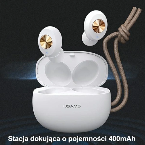 Kup Stereofonní sluchátka TWS USAMS ES série Bluetooth 5.0 černá/bílá BHUES02 - USA660BLK - {ean13} - Sklep Home Screen