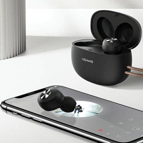 Kup Stereofonní sluchátka TWS USAMS ES série Bluetooth 5.0 černá/bílá BHUES02 - USA660BLK - {ean13} - Sklep Home Screen