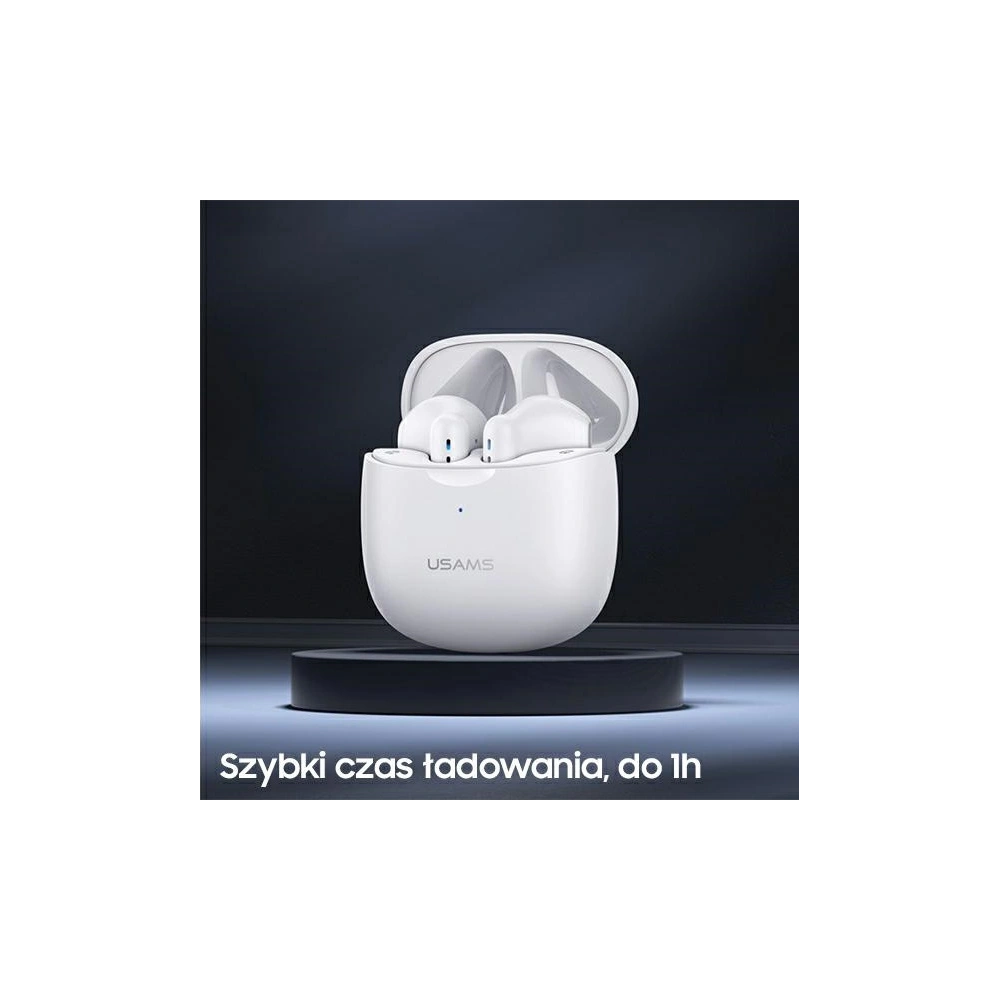 Słuchawki TWS USAMS IA series Bluetooth 5.0 biały/white BHUIA02