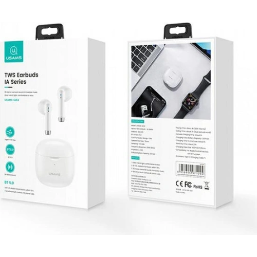 Kup USAMS IA sorozat TWS fülhallgató Bluetooth 5.0 fehér/BHUIA02 - USA661WHT - {ean13} - Sklep Home Screen