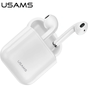 Kup Bezdrátová sluchátka TWS USAMS LU série Bluetooth 5.0 bílá/white BHULU01 - USA666WHT - {ean13} - Sklep Home Screen
