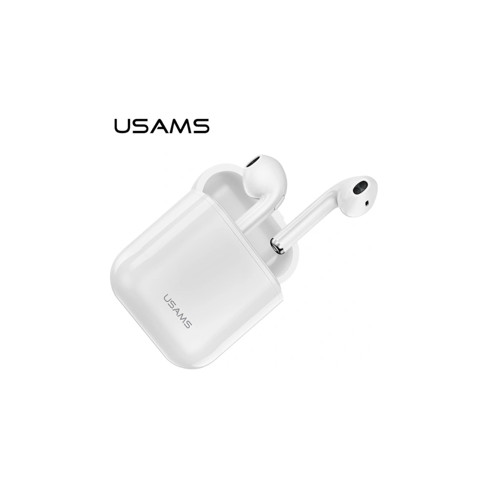 Słuchawki TWS USAMS LU series Bluetooth 5.0 biały/white BHULU01