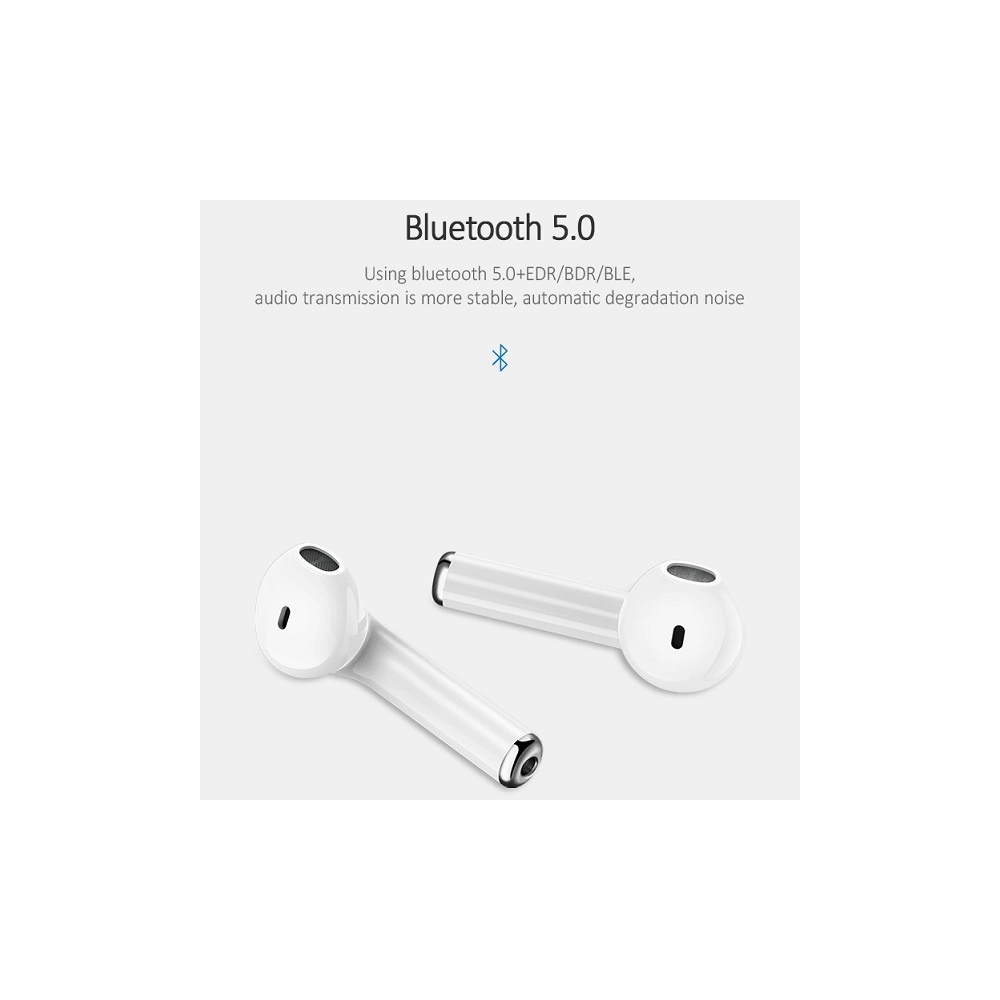 Słuchawki TWS USAMS LU series Bluetooth 5.0 biały/white BHULU01
