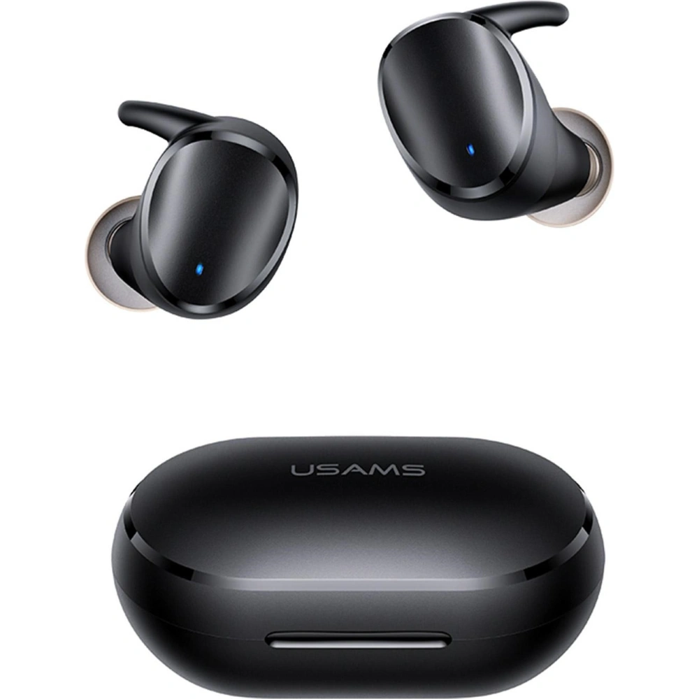 Słuchawki TWS USAMS LX Series Dual mic Bluetooth 5.0 czarny/black BHULX01