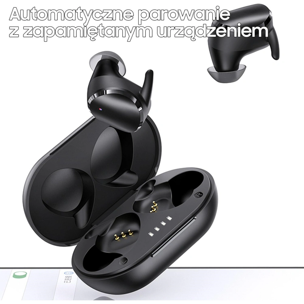 Słuchawki TWS USAMS LX Series Dual mic Bluetooth 5.0 czarny/black BHULX01