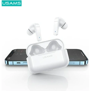 Buy USAMS Earphones Bluetooth 5.0 TWS LY series ANC white BHULY06 - USA668WHT - {ean13} - Home Screen Store Europe