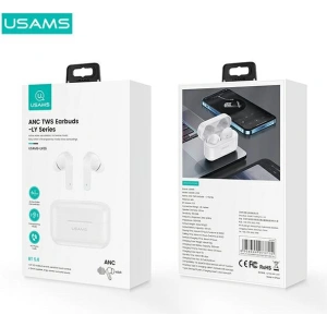 Buy USAMS Earphones Bluetooth 5.0 TWS LY series ANC white BHULY06 - USA668WHT - {ean13} - Home Screen Store Europe