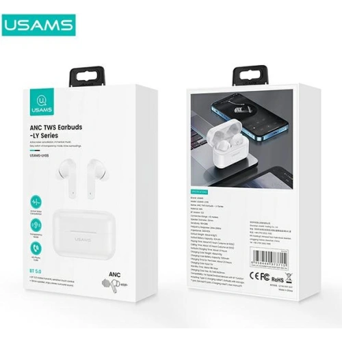 Kup Sluchátka TWS USAMS LY series Bluetooth 5.0 ANC bílé/white BHULY06 - USA668WHT - {ean13} - Sklep Home Screen