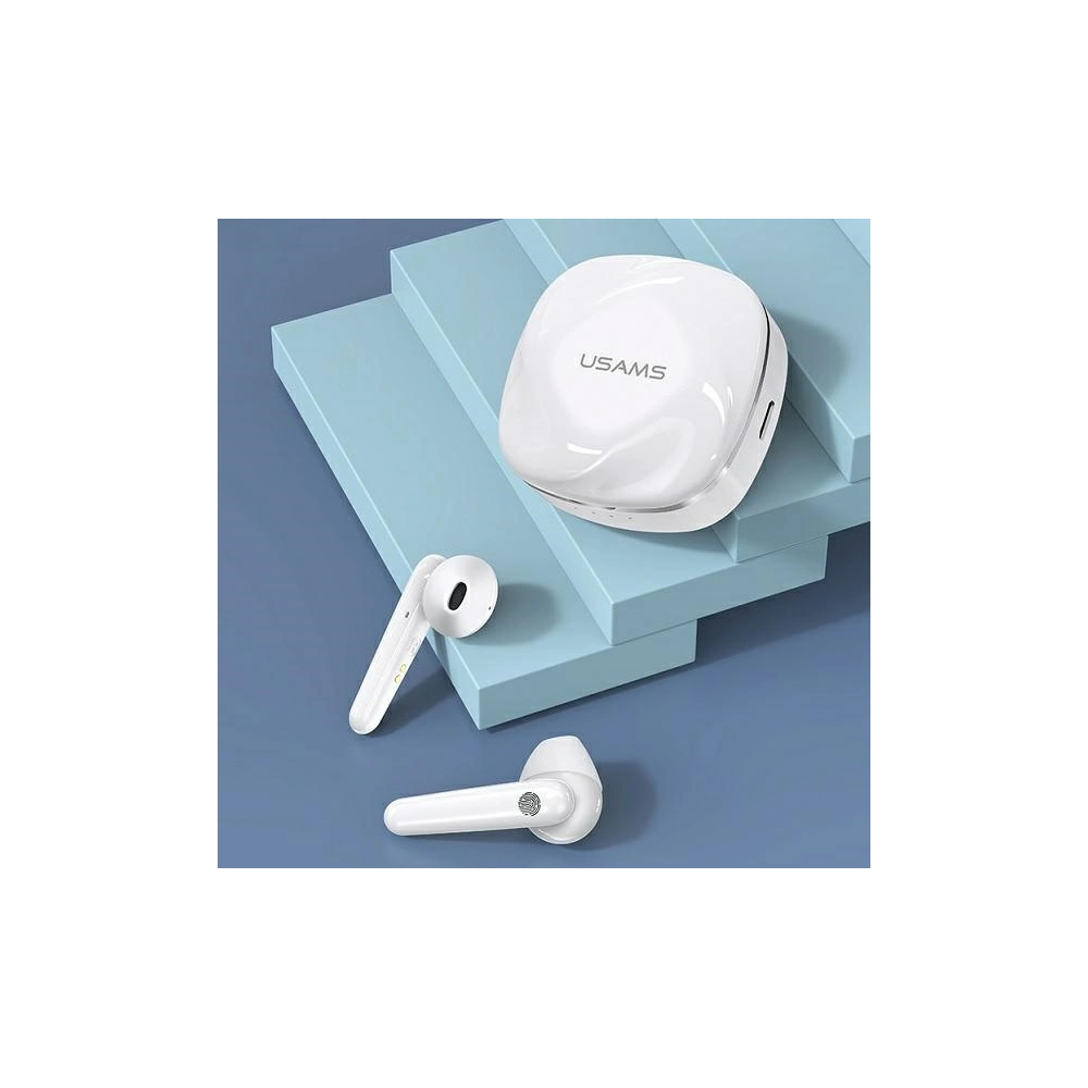 Słuchawki TWS USAMS SD series Bluetooth 5.0 biały/white BHUSD01