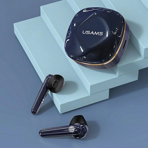 Kup Sluchátka TWS USAMS SD series Bluetooth 5.0 modrá/gem blue BHUSD02 - USA672BLU - {ean13} - Sklep Home Screen
