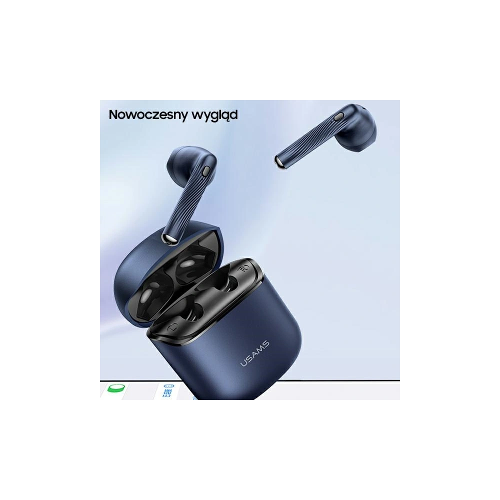 Słuchawki TWS USAMS SY02 series Bluetooth 5.0 SY biały/white BHUSY01