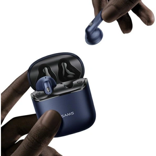 Buy USAMS Earphones Bluetooth 5.0 TWS SY series SY02 blue BHUSY02 - USA676BLU - {ean13} - Home Screen Store Europe