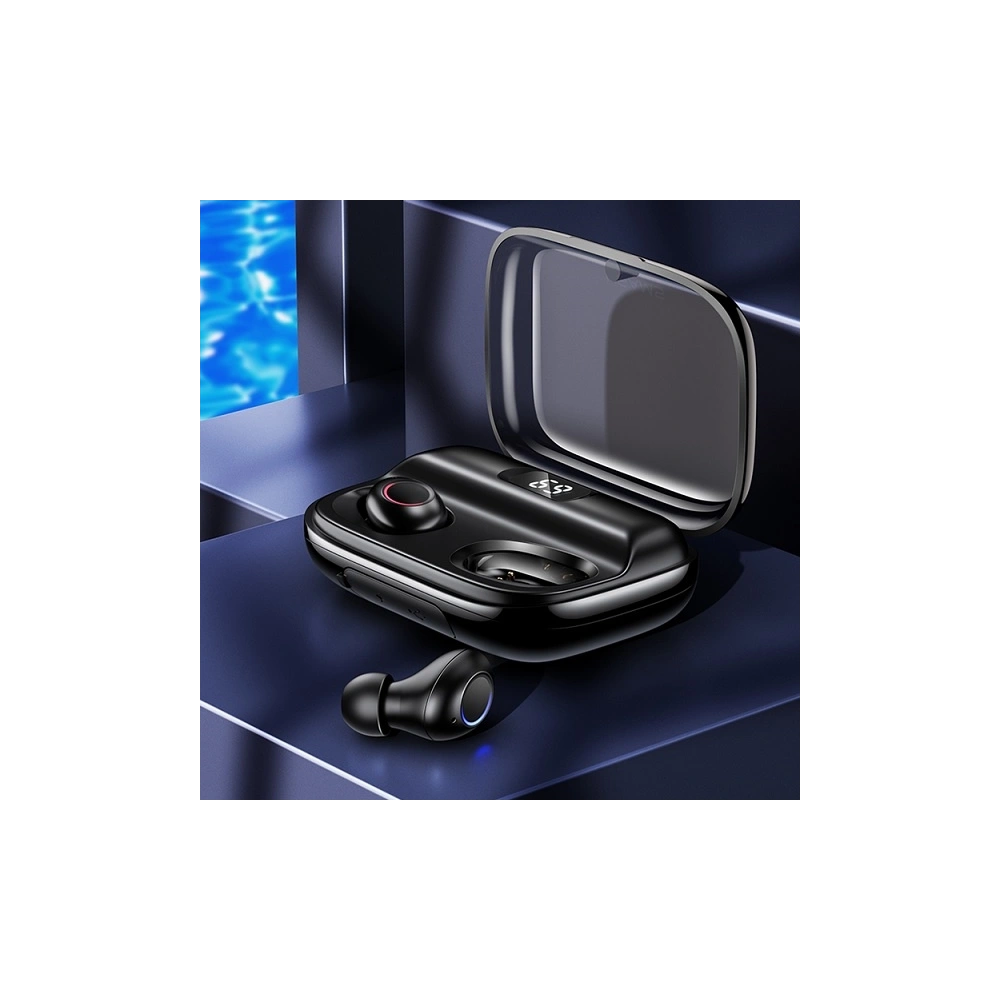 Słuchawki TWS USAMS YJ series Bluetooth 5.0 czarny/black BHUYJ01