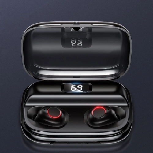 Kup Słuchawki TWS USAMS YJ series Bluetooth 5.0 czarny/black BHUYJ01 - USA679BLK - {ean13} - Sklep Home Screen