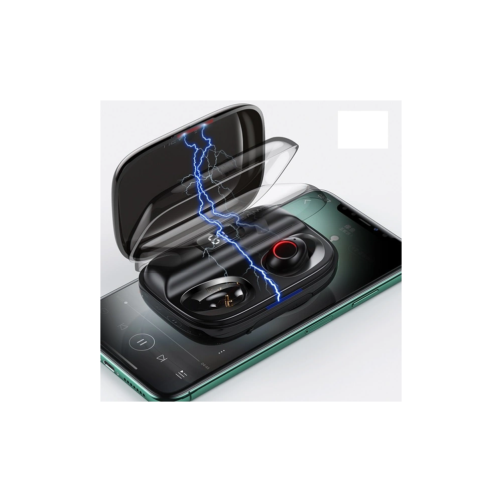 Słuchawki TWS USAMS YJ series Bluetooth 5.0 czarny/black BHUYJ01