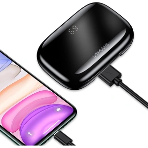 Kup TWS Kopfhörer USAMS YJ Serie Bluetooth 5.0 schwarz BHUYJ01 - USA679BLK - {ean13} - Sklep Home Screen