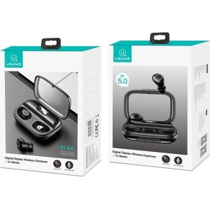 Buy USAMS Earphones Bluetooth 5.0 TWS YJ series black BHUYJ01 - USA679BLK - {ean13} - Home Screen Store Europe