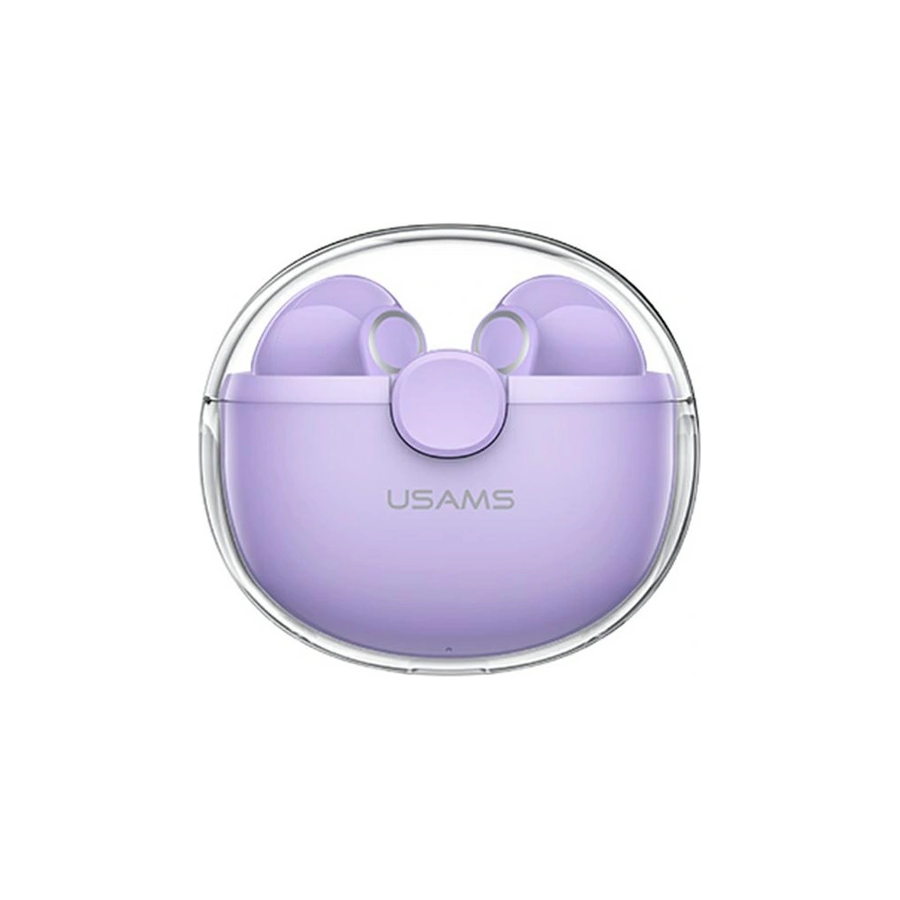 Słuchawki TWS USAMS BU series Bluetooth 5.1 fioletowy/purple BHUBU02