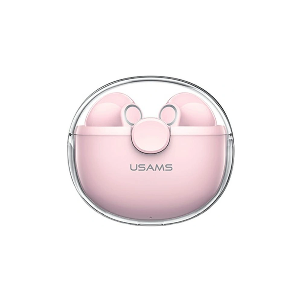 Słuchawki TWS USAMS BU series Bluetooth 5.1 różowy/pink BHUBU04