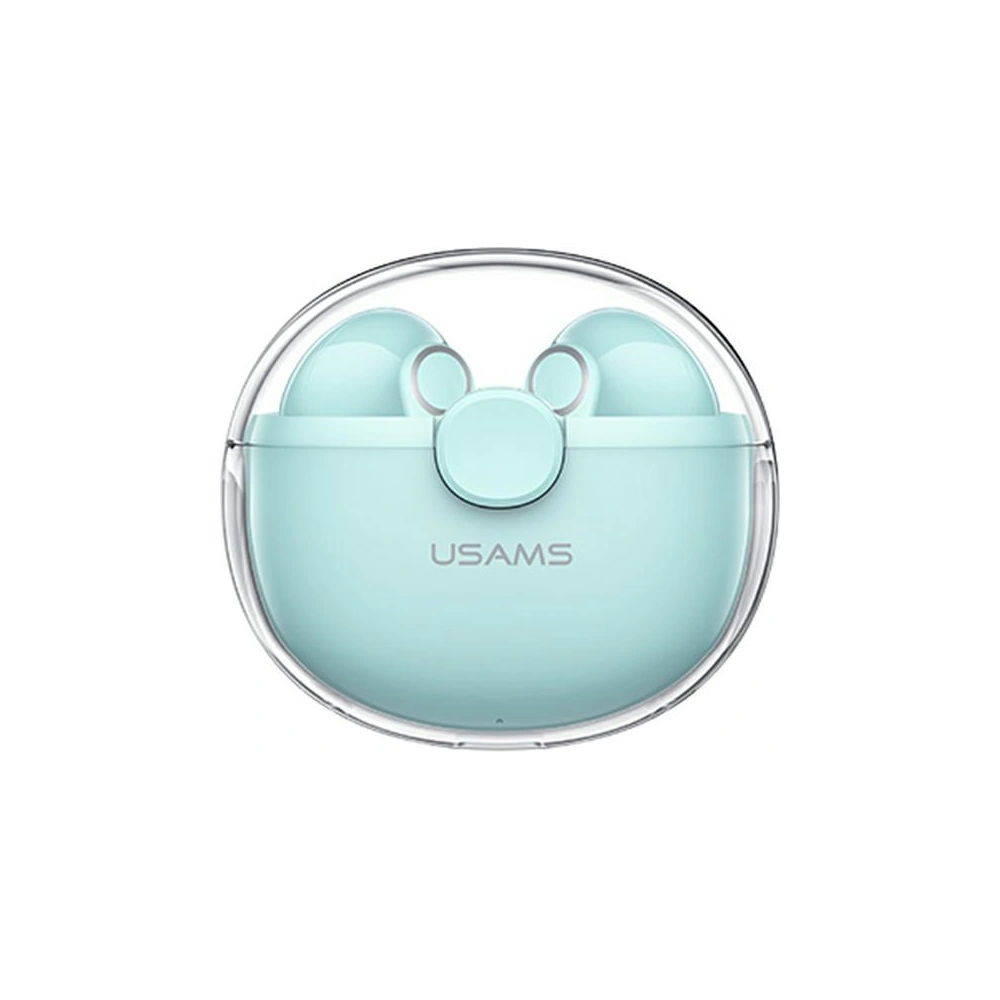 Słuchawki TWS USAMS BU series Bluetooth 5.1 zielony/green BHUBU03