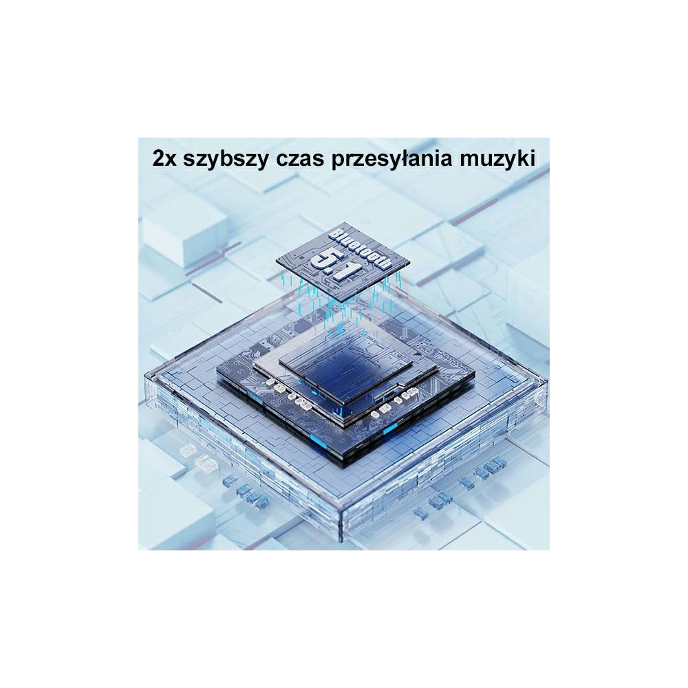 Słuchawki TWS USAMS BU series Bluetooth 5.1 zielony/green BHUBU03