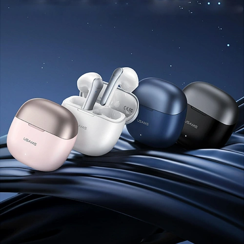 Buy USAMS Earphones Bluetooth 5.1 TWS XH Series Dual mic white BHUXH02 - USA688WHT - {ean13} - Home Screen Store Europe