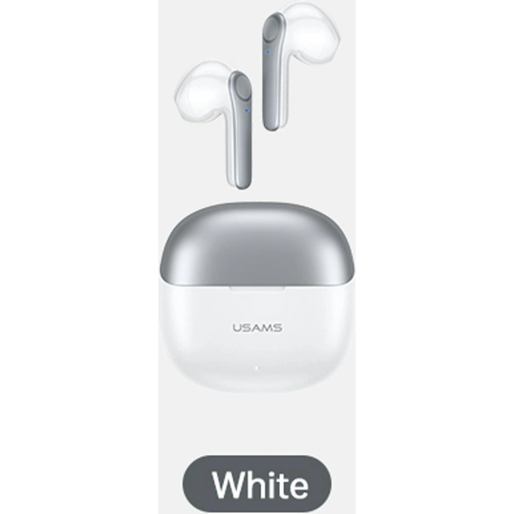 Słuchawki TWS USAMS XH Series Dual mic Bluetooth 5.1 biały/white BHUXH02