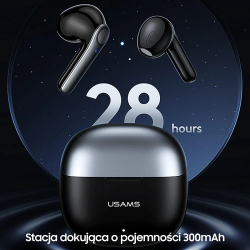 Kup TWS-Kopfhörer USAMS XH Series Dual-Mikrofon Bluetooth 5.1 schwarz BHUXH01 - USA689BLK - {ean13} - Sklep Home Screen