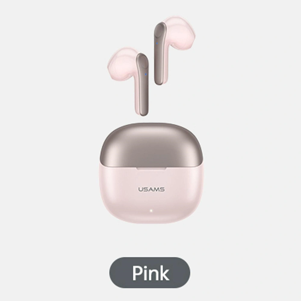 Słuchawki TWS USAMS XH Series Dual mic Bluetooth 5.1 różowy/pink BHUXH04