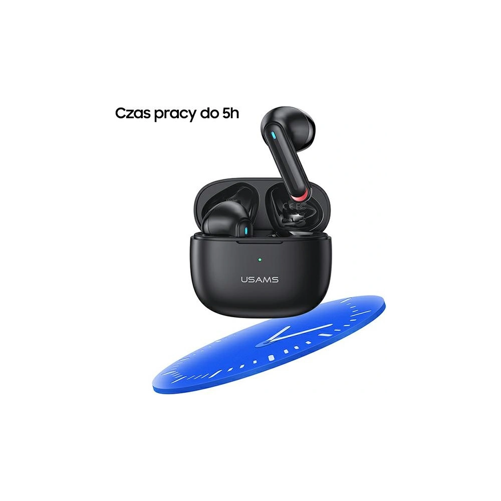 Słuchawki TWS USAMS NX10 Series Dual mic Bluetooth 5.2 biały/white BHUNX02