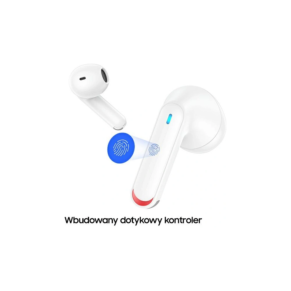 Słuchawki TWS USAMS NX10 Series Dual mic Bluetooth 5.2 biały/white BHUNX02
