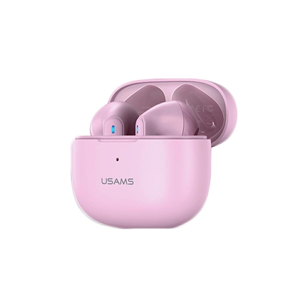 Słuchawki TWS USAMS NX10 Series Dual mic Bluetooth 5.2 różowy/pink BHUNX03