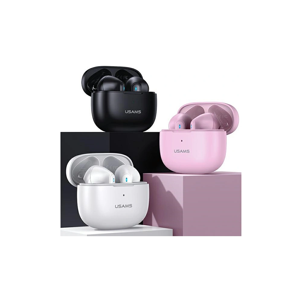 Słuchawki TWS USAMS NX10 Series Dual mic Bluetooth 5.2 różowy/pink BHUNX03