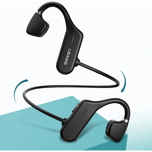 Kup Słuchawki sportowe USAMS JC Bluetooth 5.0 czarny/black BHUJC01 - USA699BLK - {ean13} - Sklep Home Screen