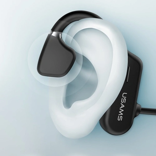 Kup Słuchawki sportowe USAMS JC Bluetooth 5.0 czarny/black BHUJC01 - USA699BLK - {ean13} - Sklep Home Screen