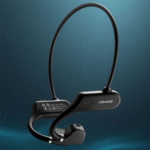 Kup Słuchawki sportowe USAMS JC Bluetooth 5.0 czarny/black BHUJC01 - USA699BLK - {ean13} - Sklep Home Screen