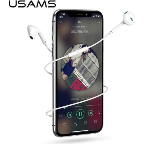 Kup USAMS EP-24 Stereo Kopfhörer Lightning für Apple iPhone 7/8/X/XS/XS Max/XR weiß HSEP2401 - USA708WHT - {ean13} - Sklep Home Screen