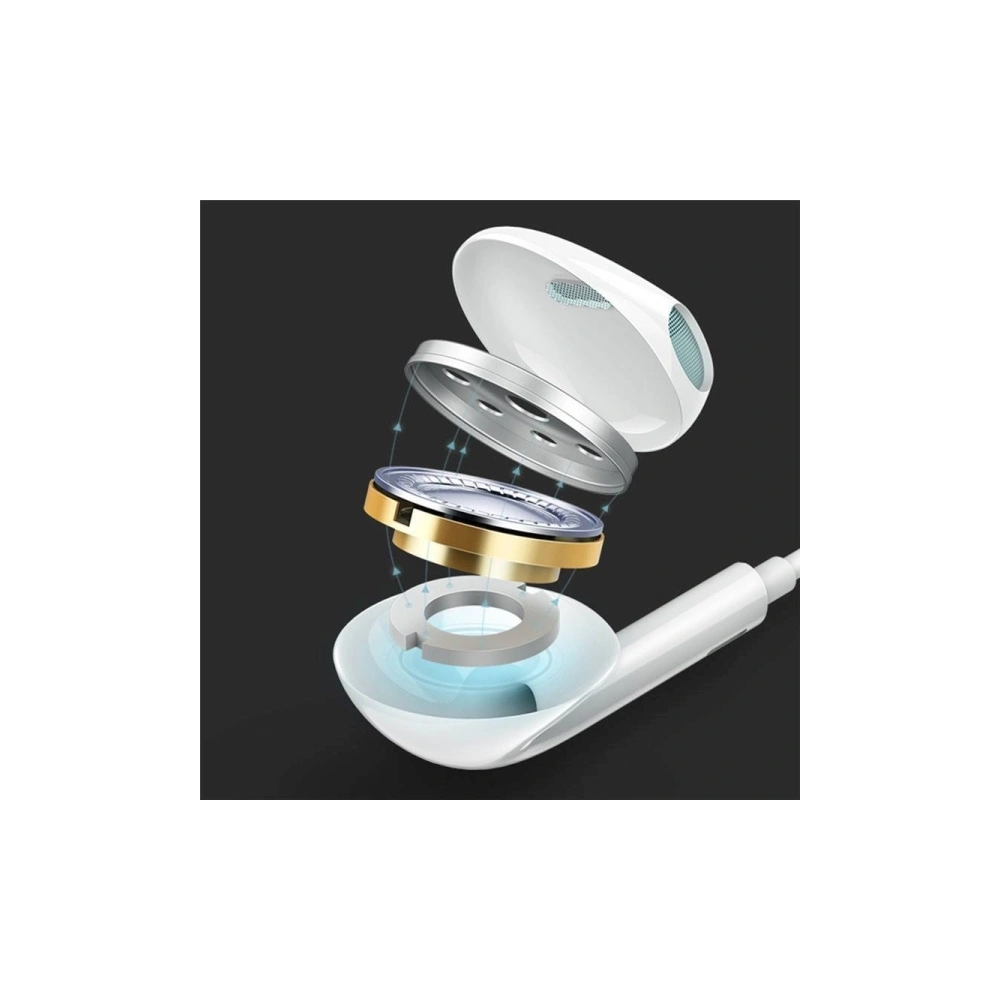 Słuchawki stereo USAMS EP-24 lightning Apple iPhone 7/8/X/XS/XS Max/XR biały/white HSEP2401