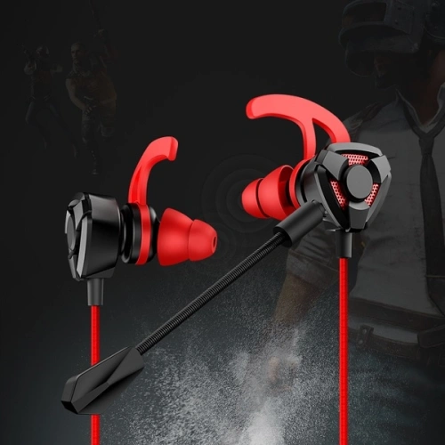 Buy USAMS Earphones stereo EP-27 Gaming red HSEP2701 jack 3,5mm (US-SJ262) - USA709RED - {ean13} - Home Screen Store Europe