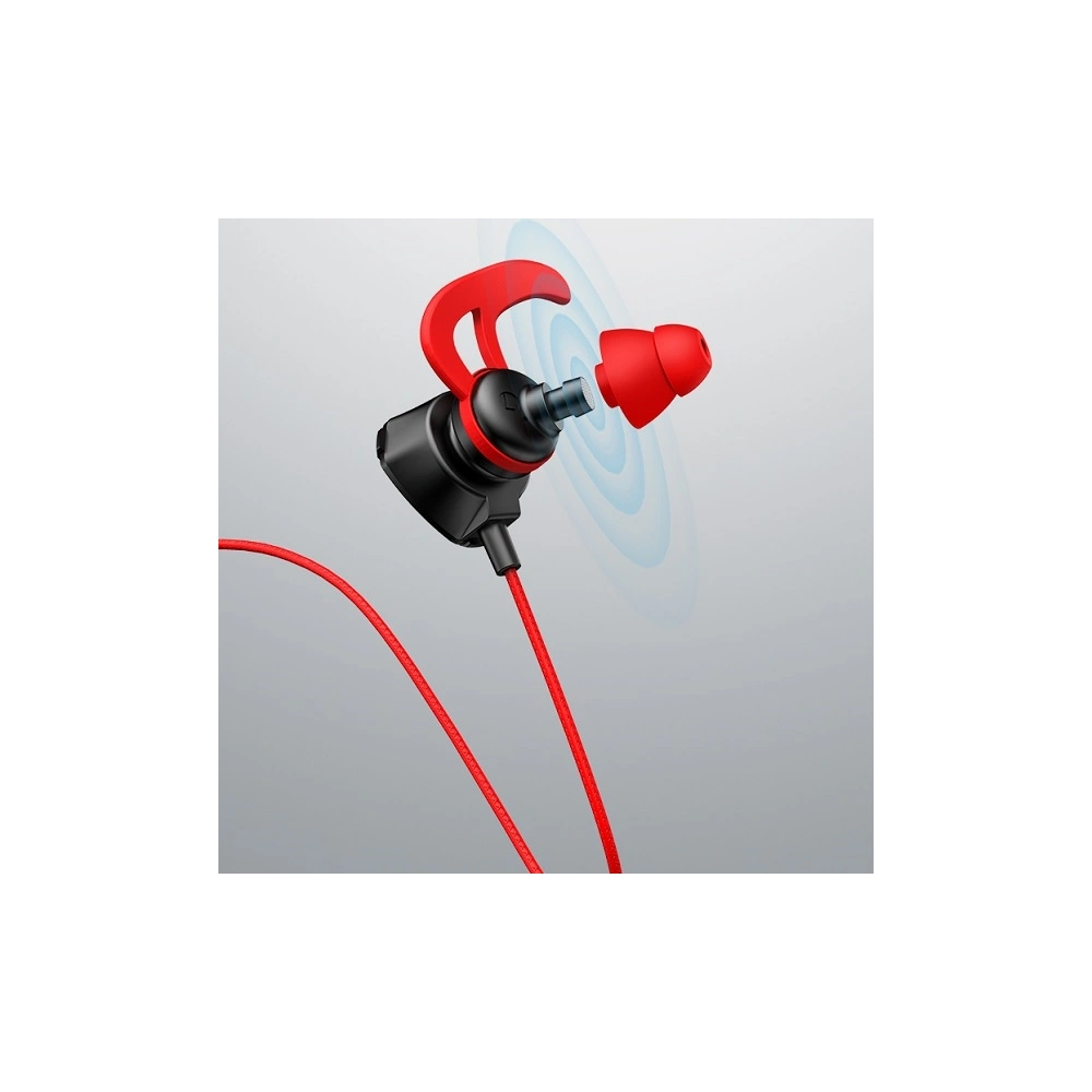 Słuchawki stereo USAMS EP-27 Gaming czerwony/red HSEP2701 jack 3,5mm