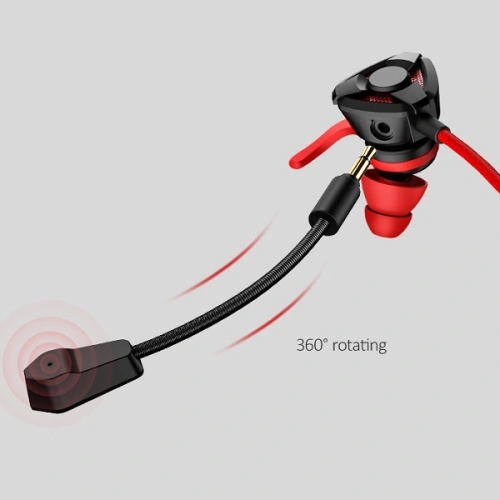 Buy USAMS Earphones stereo EP-27 Gaming red HSEP2701 jack 3,5mm (US-SJ262) - USA709RED - {ean13} - Home Screen Store Europe