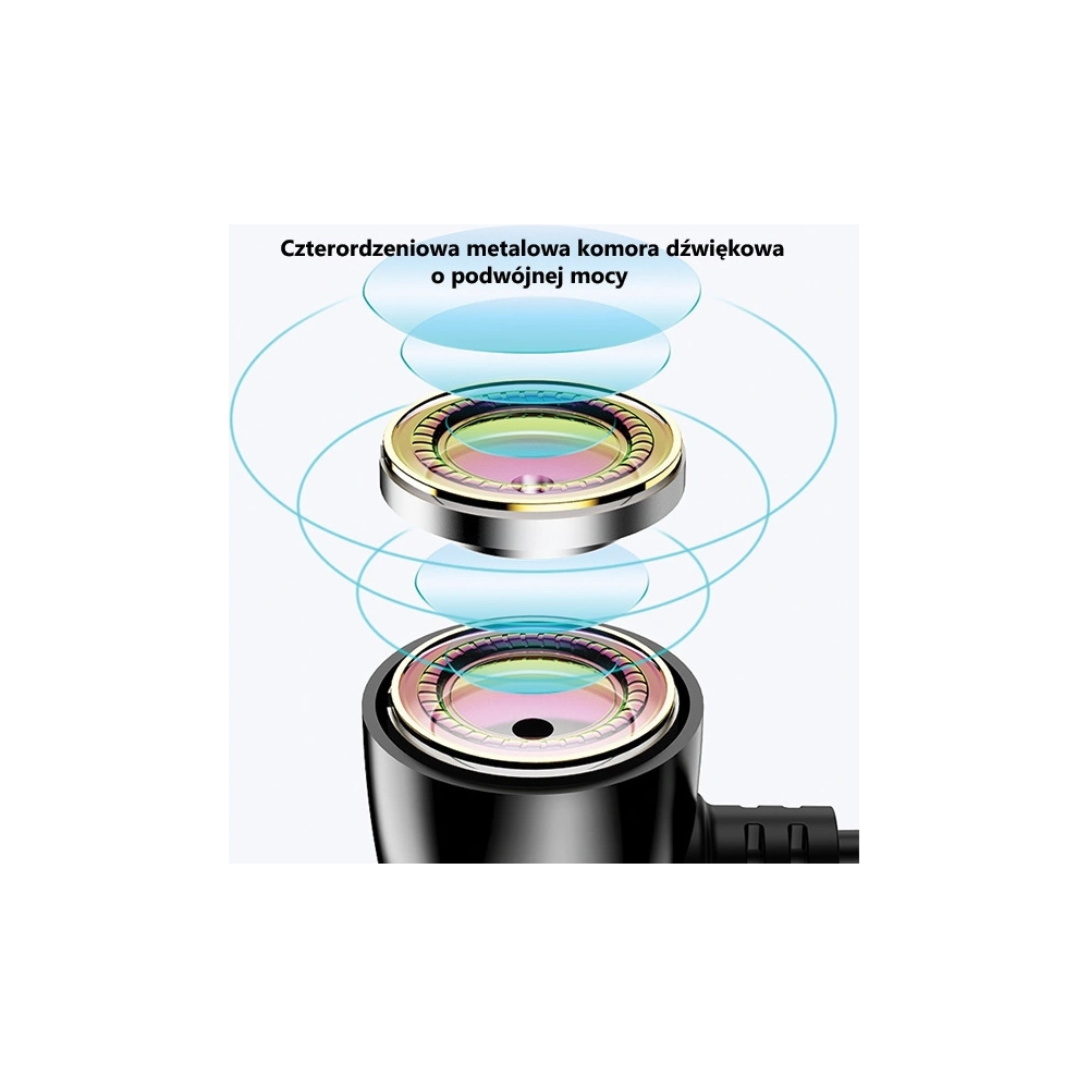 Słuchawki stereo USAMS EP-36 3,5 mm stalowy/tarnish HSEP3602