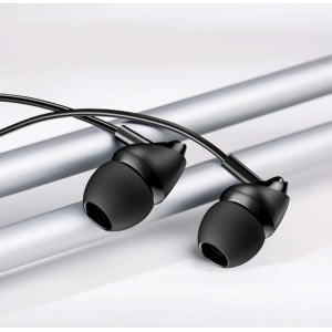 Căști stereo USAMS EP-39 3,5 mm negru/black HSEP3901