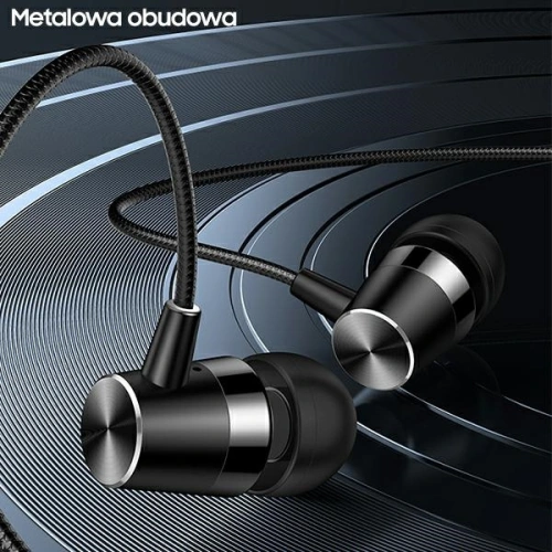 Kup Słuchawki stereo USAMS EP-42 3,5 mm czarny/black box SJ475HS01 - USA720BLK - {ean13} - Sklep Home Screen