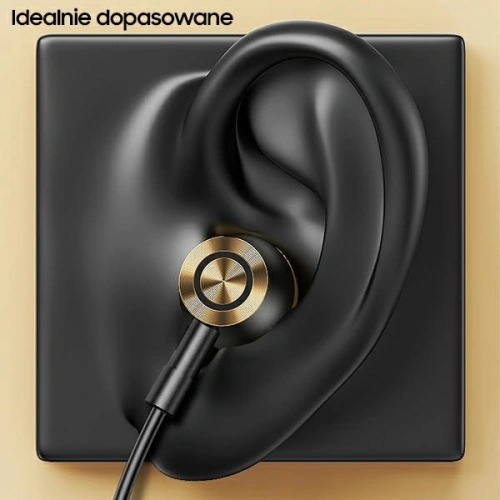 Kup Słuchawki stereo USAMS EP-43 metal USB-C czarny/black HSEP4301 - USA722BLK - {ean13} - Sklep Home Screen