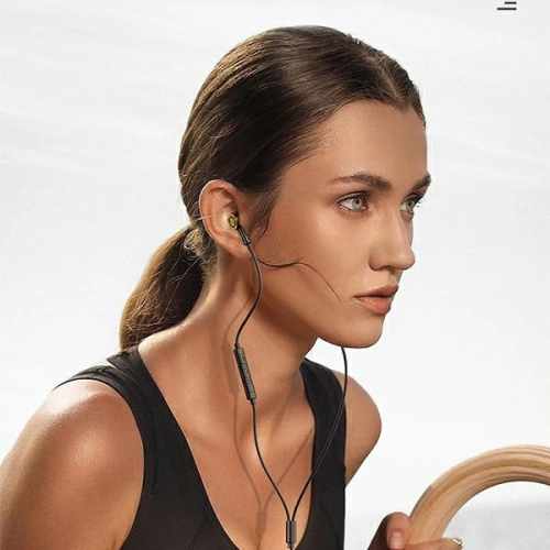 Buy USAMS Earphones stereo EP-43 metal USB-C black HSEP4301 - USA722BLK - {ean13} - Home Screen Store Europe