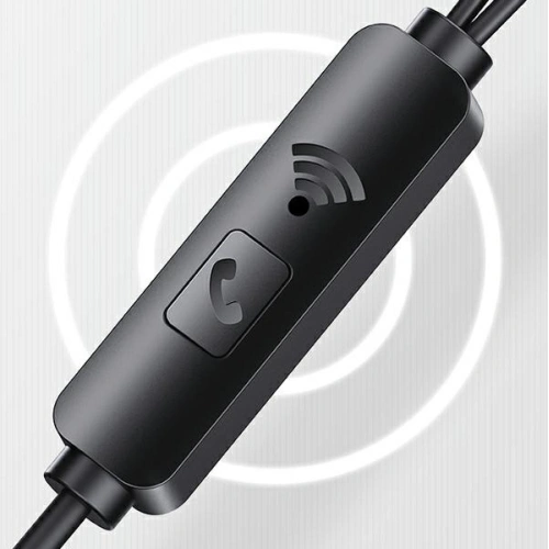 Kup Căști stereo USAMS EP-44 jack 3.5mm negru/black HSEP4401 - USA723BLK - {ean13} - Sklep Home Screen