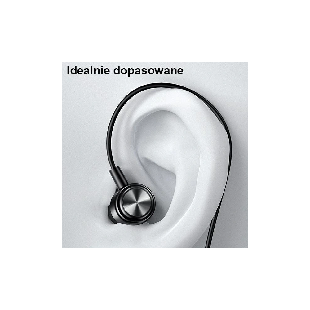 Słuchawki stereo USAMS EP-44 jack 3.5mm czarny/black HSEP4401