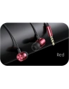 Buy USAMS Earphones stereo EP-44 jack 3.5mm red HSEP4402 (US-SJ548) - USA724RED - {ean13} - Home Screen Store Europe